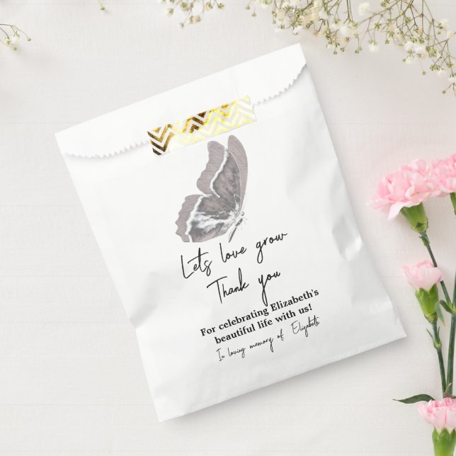 Minimalist Celebration of Life Favour Memorial Bag (Sealed)