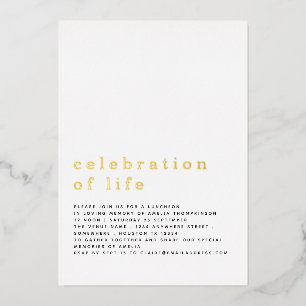 Minimalist Celebration Of Life Luncheon Real