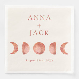 Minimalist Celestial Wedding Favours Napkin