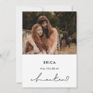 Minimalist Chanter proposal photo card