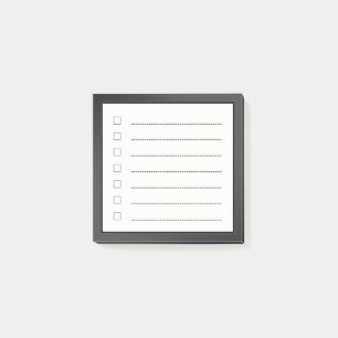 Minimalist Checklist Post-it Notes