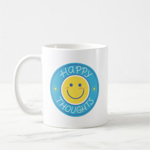 Minimalist Cheerful Vibrant Smiling Yellow Face Coffee Mug