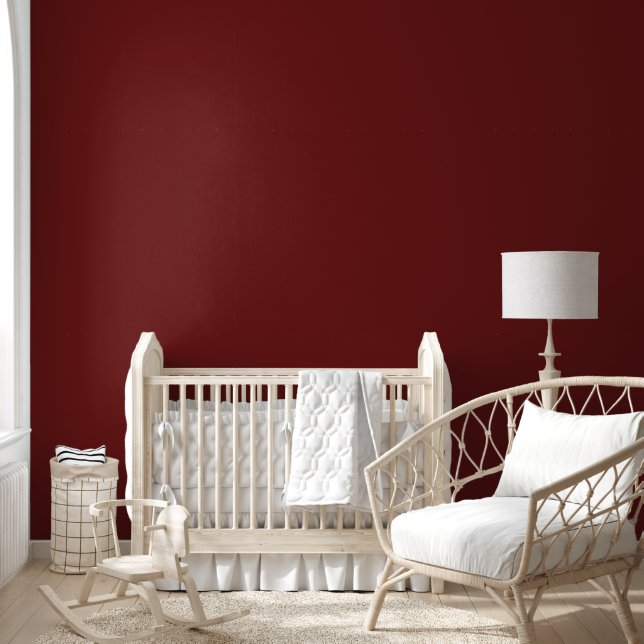Minimalist Cherry Wood Red Dark Brown Custom Colou Wallpaper (Kids)