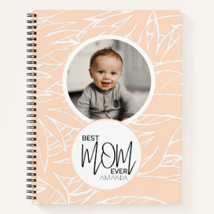 Minimalist Chic Best Mom Ever Pink Photo Notebook