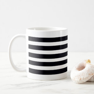 Minimalist Chic Black And White Striped Coffee Mug