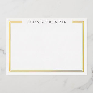 Minimalist Chic Frame Personal Stationery