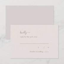 Minimalist Chic Gold Blush Simple Elegant Wedding