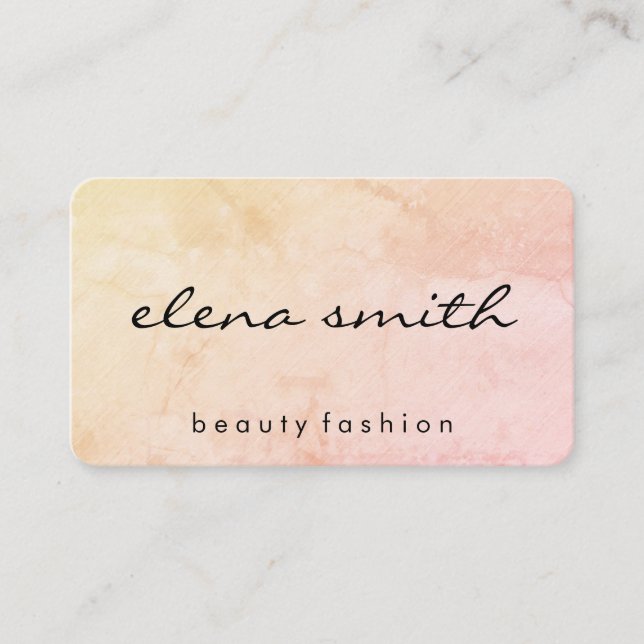 Minimalist Chic Grunge Business Card (Front)