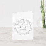 Minimalist Chic Monogram Formal Wedding Cocktail   Invitation<br><div class="desc">Minimalist Chic Monogram Formal Wedding Cocktail Invitation</div>