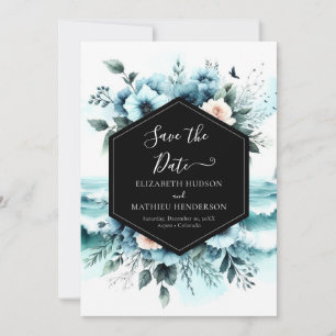 Minimalist Chic Nautical Wedding Save The Date