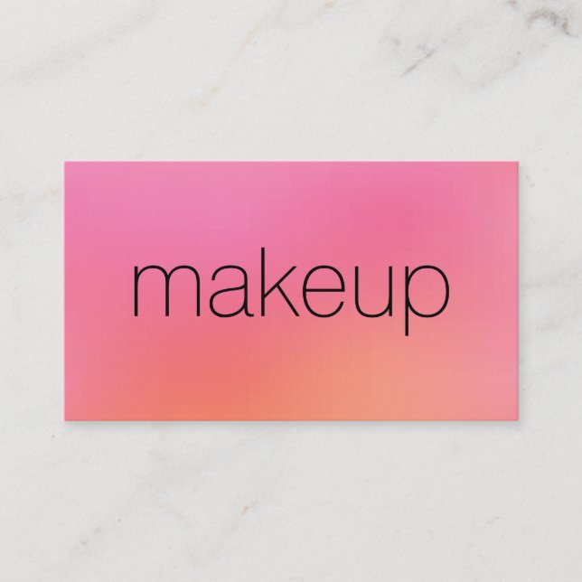 Minimalist Chic Text Blended Background Business Card (Front)