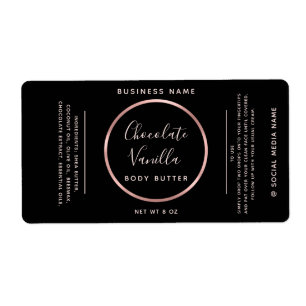 Minimalist chic typography circle rose gold frame