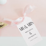 Minimalist Chic Wedding Design White Thank You Gift Tags<br><div class="desc">Minimalist Chic Wedding design Black and White</div>