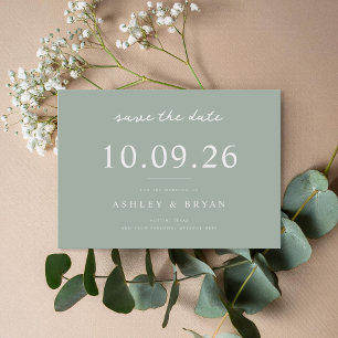 Minimalist Chic Wedding Save The Date