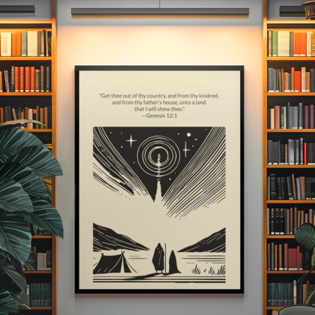 Minimalist Christian Wall Art – Bible Verse Print (Creator Uploaded)