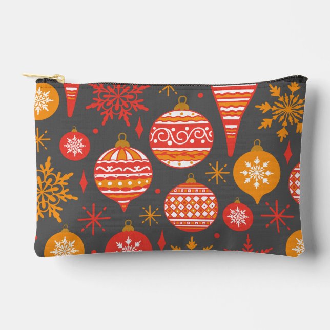 Minimalist Christmas Aesthetic Pattern - Holiday  Accessory Pouch (Front)