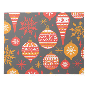 Minimalist Christmas Aesthetic Pattern - Holiday Notepad