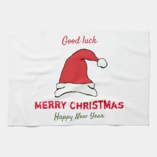 Minimalist Christmas and New Year Happy     Kitchen Towel