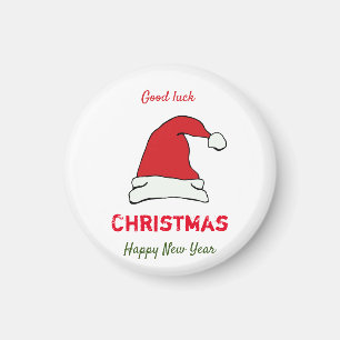 Minimalist Christmas and New Year Happy  Magnet
