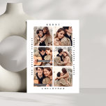Minimalist Christmas | Elegant Simple Six Photo   Holiday Card<br><div class="desc">Minimalist Merry Christmas | Elegant Simple Six Photos Holiday Cards</div>