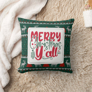 Minimalist Christmas holiday Throw Pillow