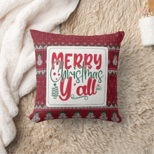 Minimalist Christmas holiday Throw Pillow