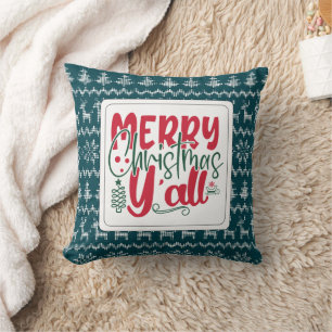 Minimalist Christmas holiday Throw Pillow