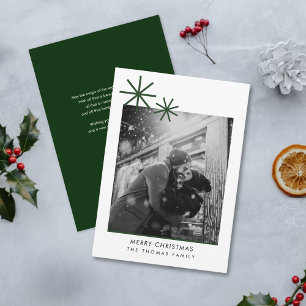 Minimalist Christmas Simple Photo Holiday card
