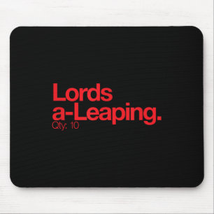 Minimalist Christmas T Shirt - Lords A Leang Q 10 Mouse Pad