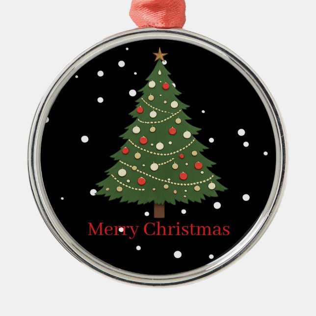 Minimalist Christmas Tree Ornament (Front)