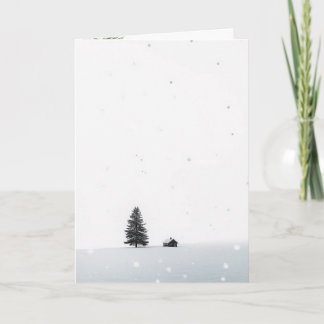 Minimalist Christmas Winter Scene Card