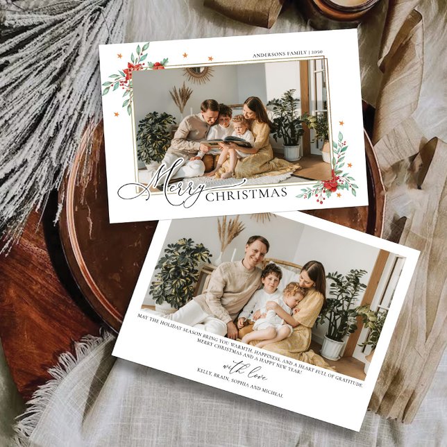 Minimalist Christmas with Photo Card (Creator Uploaded)