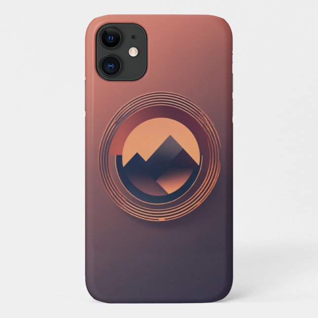 Minimalist Circle Logo iPhone Case - ABC (Back)