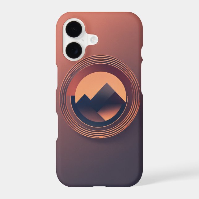 Minimalist Circle Logo iPhone Case - ABC (Back)