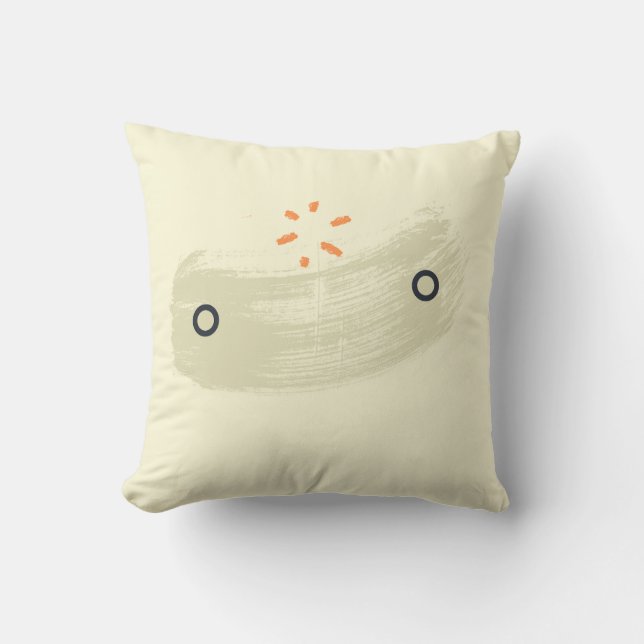 "Minimalist Circles" Square Pillow - Simple and St (Front)
