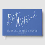 Minimalist Classic French Blue Custom Bat Mitzvah Guest Book<br><div class="desc">Custom Minimalist Classic French Blue Modern Bat Mitzvah Guest Book</div>