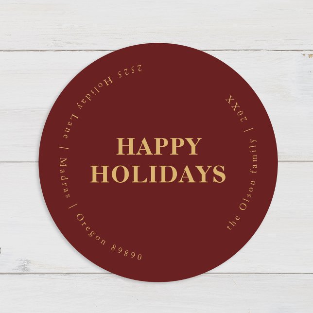 Minimalist Classic Holidays Red Envelope Seals (Creator Uploaded)