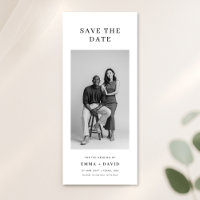 Minimalist Classic Studio Photo Wedding Bookmark