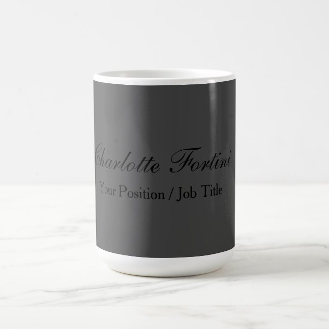 Minimalist Classical Handwriting Script Name Coffee Mug (Center)