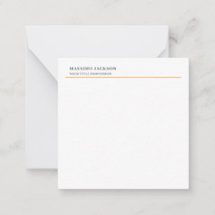 Minimalist Classical Plain Professional Card