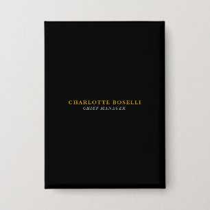 Minimalist Classical Professional Black Gold Color