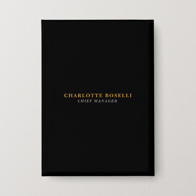 Minimalist Classical Professional Black Gold Color (Front)