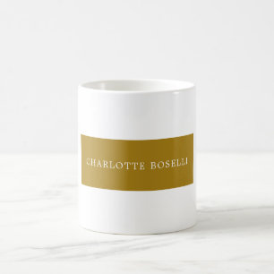 Minimalist Classical Professional Gold Colour Coffee Mug
