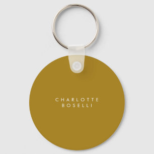 Minimalist Classical Professional Gold Colour Keychain