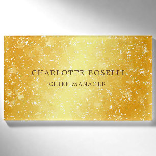 Minimalist Classical Professional Gold Colour Name Tag