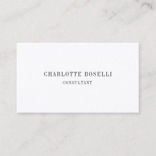 Minimalist Classical Professional Premium Silk Business Card