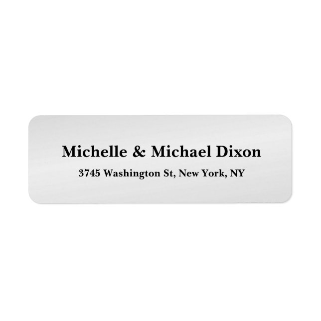 Minimalist Classical Stylish Elegant Silver Grey  (Front)