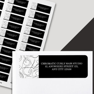 Minimalist Classy Black White Abstract Pattern