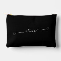 Minimalist Classy Chic Personalized Black White
