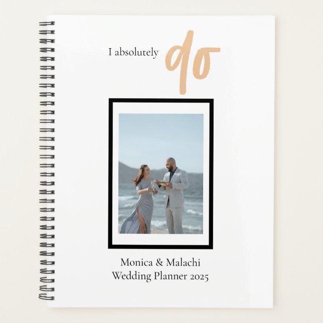 Minimalist Classy Simple Wedding Organizational Planner (Front)
